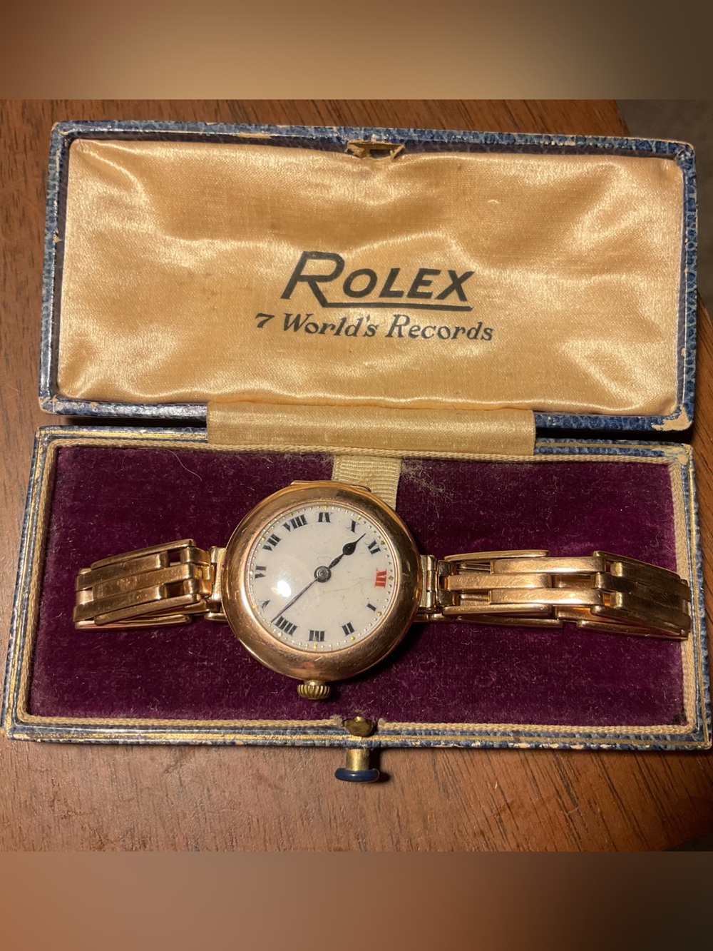 Rare Antique c.1914 Wilsdorf & Davis (Rolex) 9K Solid Gold Ladies Watch – As-Is